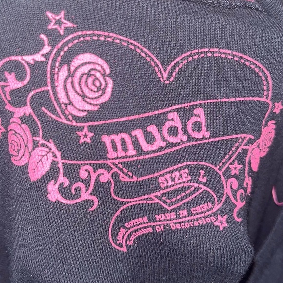 Vintage y2k early 2000s MUDD hooded long sleeve top - Picture 3 of 4